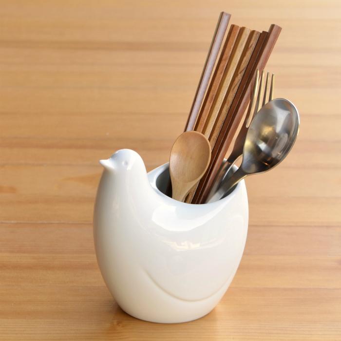 白山陶器 和食器 おしゃれ 波佐見焼 とり型フリースタンド ポッポ