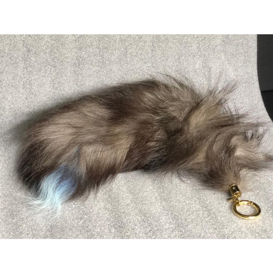 ☆走り屋の証☆ フリフリ シッポ キーホルダー 黒 ブラック 尻尾