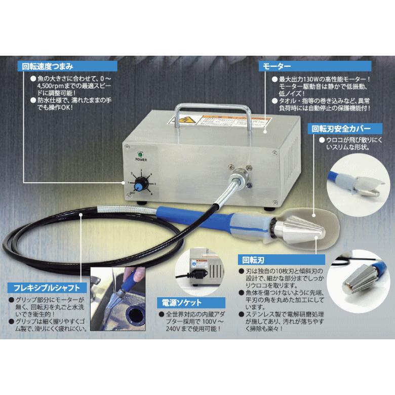 朝日産業 （法人配送限定） 業務用 電動うろこ取り機 タスケール AST