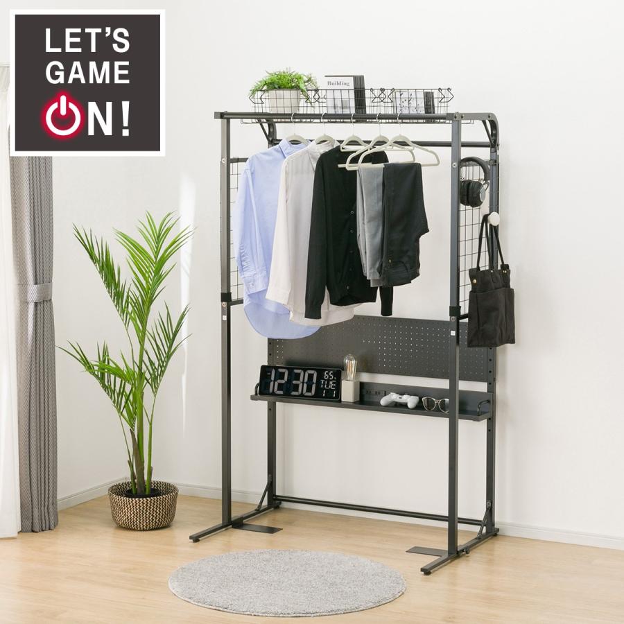 ニトリ（NITORI） ハンガーラック(GM601 BK) 収納 ハンガーラック