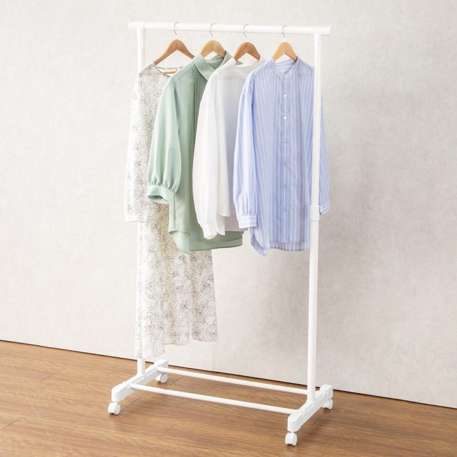 ニトリ（NITORI） ハンガーラック シングル (HT2c ホワイト) : ニトリ