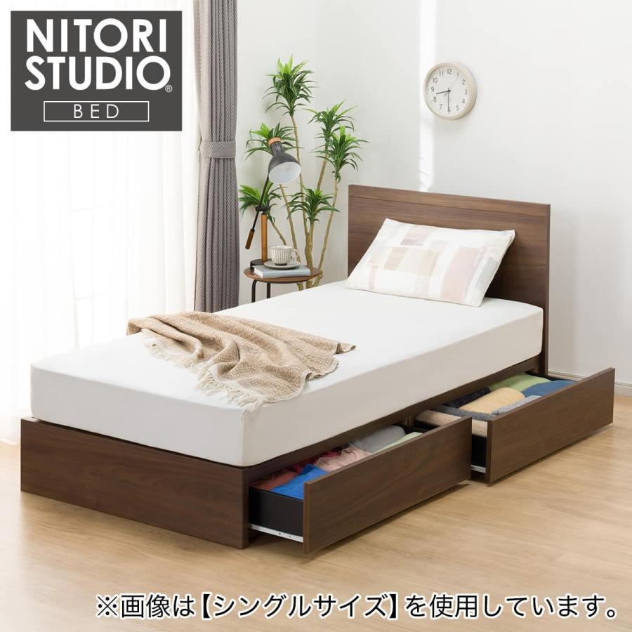 ニトリ（NITORI） クイーン 収納付きベッドフレーム(NS-001 浅型/床板
