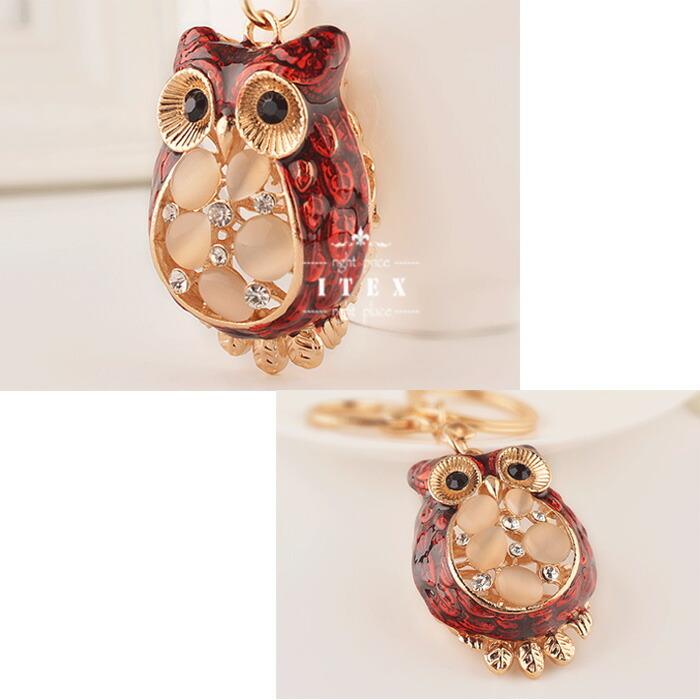 フクロウ キーホルダー 梟 ふくろう 幸福 幸運 バッグチャーム