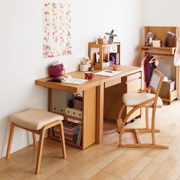 ボナシェルタ カリモク 学習机 幅110cm×奥行き45cm ST3577 学習 収納