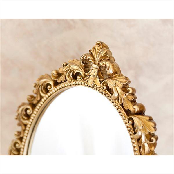 アメリカン レトロ 鏡 ミラー アンティーク スタンド ウォールミラー