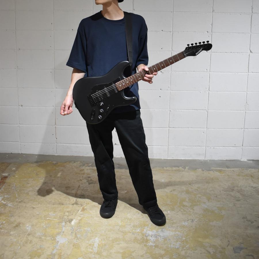 SELDER エレキギター ブラックマット仕様 STC-04 単品〔ソフトケース