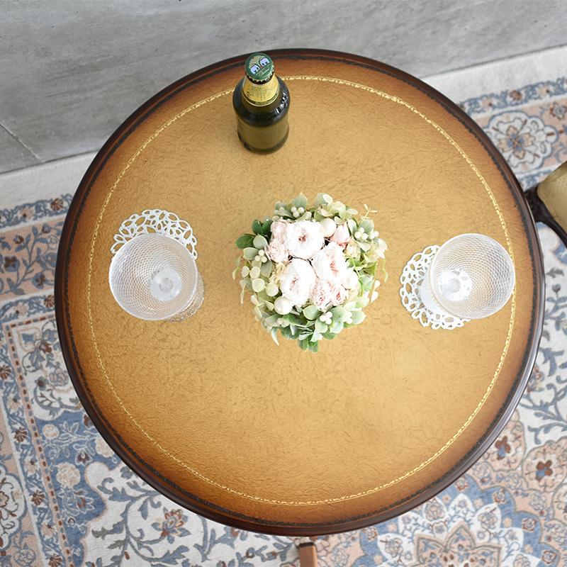 アンティーク テーブル サイドテーブル 丸 円形 丸型 おしゃれ