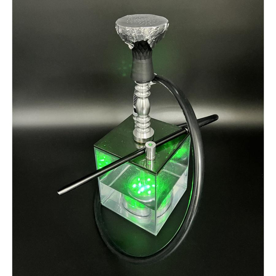 シーシャ スクエア LED内蔵 本体 + ヒートマネジメント 火力調整やお