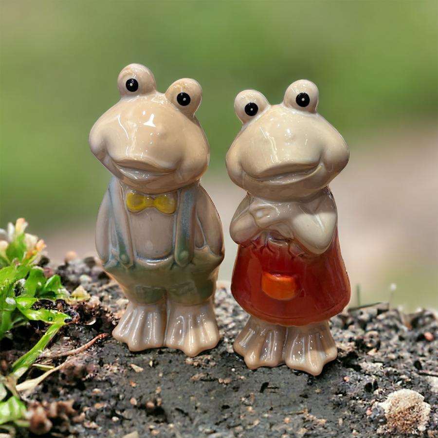 カエルカップル M18105 高さ15cm かえる アマガエル インテリア
