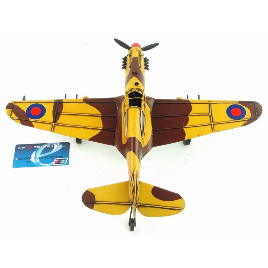 戦闘機 カーチス P-40 ブリキ製 模型飛行機 ビンテージ (全て手作り