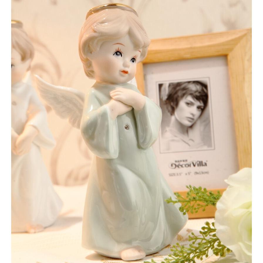 陶器 置物 西洋陶器 北欧磁器 陶器製人形 お姫様 陶器人形 陶器置物