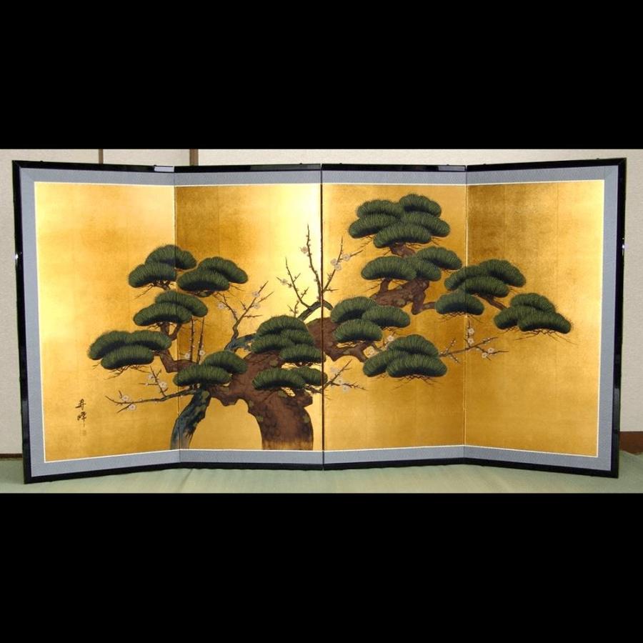4枚金屏風/ 富永寿峰（平金押し） : SELECT JAPAN - 通販 - Yahoo