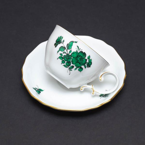 アウガルテン マリアテレジア（野バラ） デミタスカップ＆ソーサー