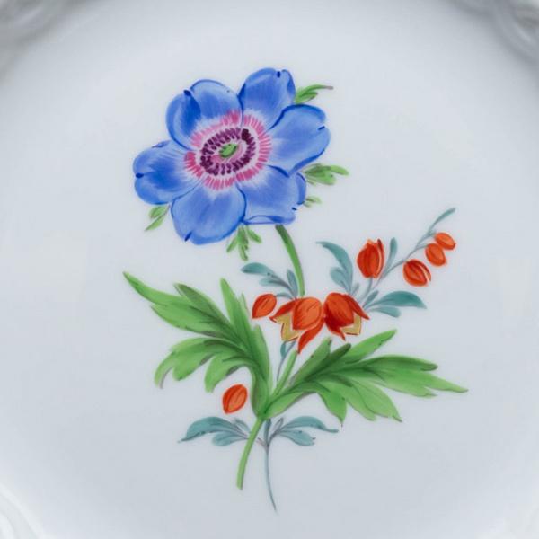 マイセン ベーシックフラワー（二つ花） 16cmメッシュプレート