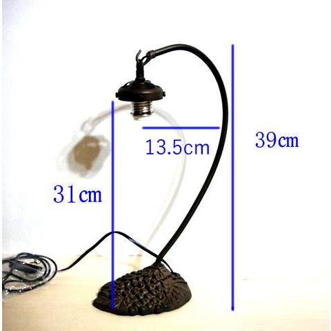 最安値挑戦中☆H39cm ステンドグラス専用吊り型ランプベースE17
