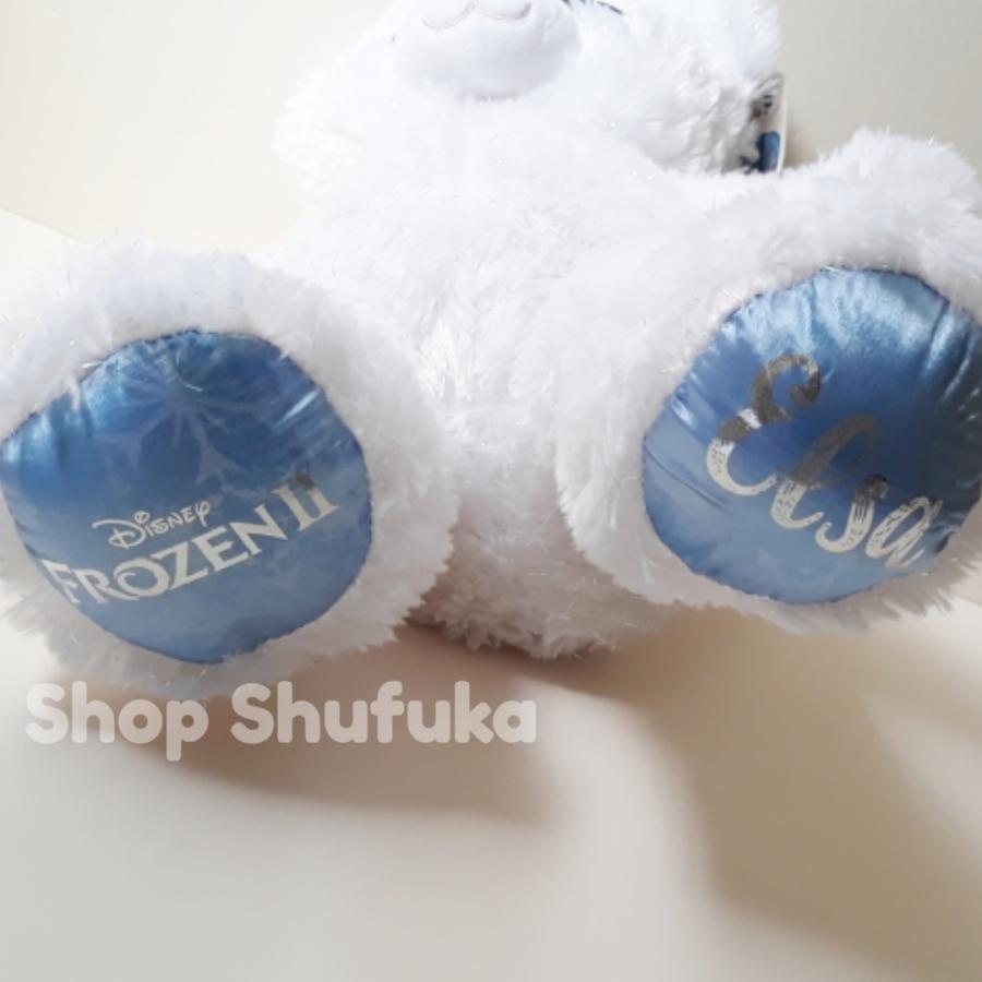 アナと雪の女王 ビルドアベア 2 エルサ テディベア ぬいぐるみ 白