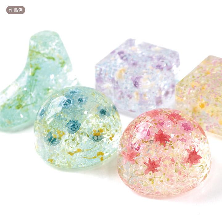 固まるハーバリウム ハードニング 3D シリコンゲル 専用型 四角 HBR