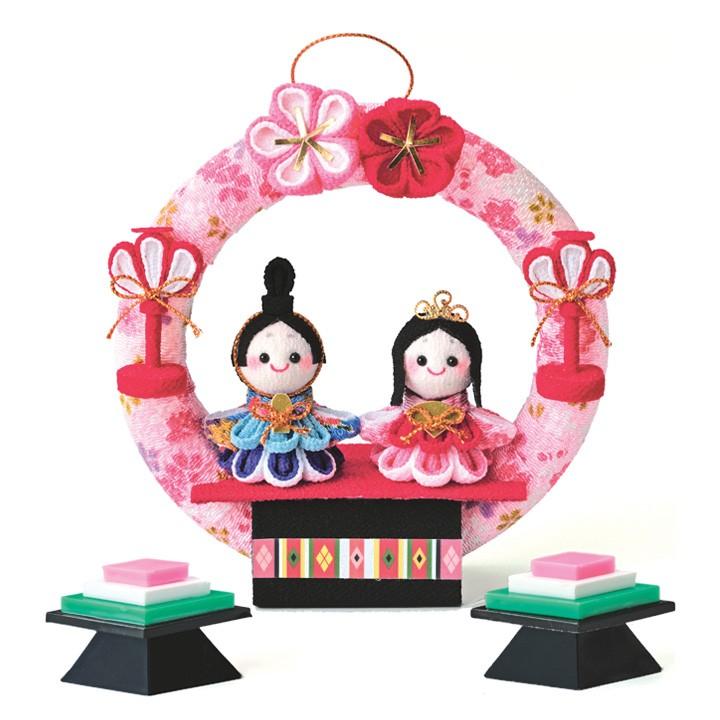 つまみ細工で作る 円満わっか雛 お雛様｜ひな祭り 雛人形 つまみ細工