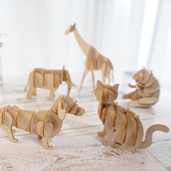 クラフトハートトーカイ ki-gu-mi Lite キリン | キリン 木製組立