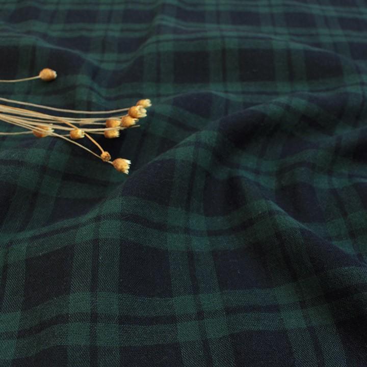 クラフトハートトーカイ 生地 ガーゼ ブラックウォッチ ダブルガーゼ