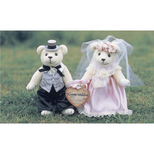 ウェルカムボードにもなるウェディングベア 手作りキット ピンク 結婚