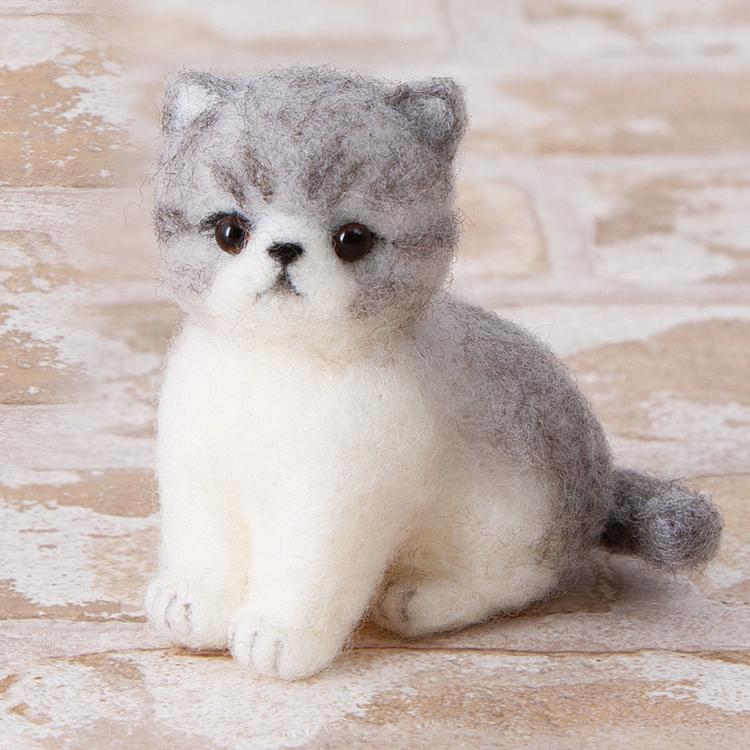 エキゾチックショートヘア 手作りキット フェルト手芸 子ねこ エキショ