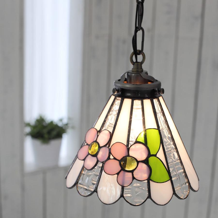 ペンダントライト ステンドグラス ポイント利用 ガラス アンティーク