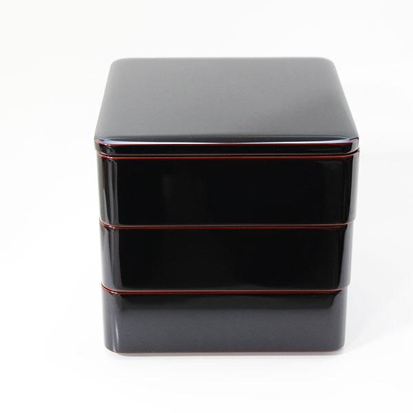 重箱 3段 木製 漆塗り 溜内朱 6.5寸 日本製 越前漆器 越前塗り 三段