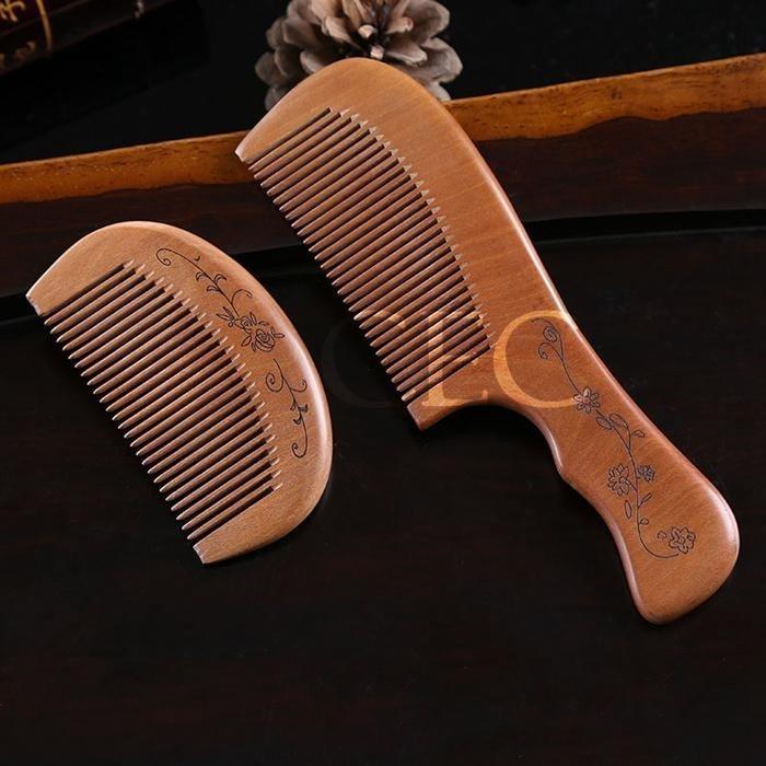 つげ櫛解櫛中ハ薩摩つげ使用最高級和泉櫛荒歯中歯可愛い檀木CBH13-AL08