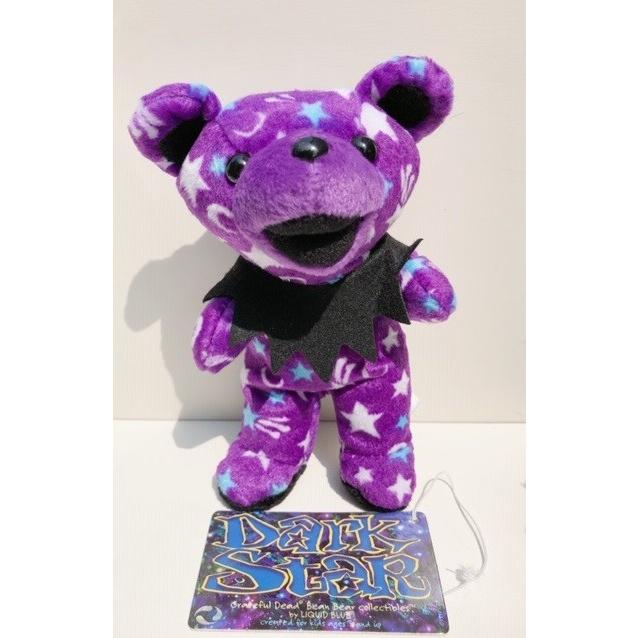 くまぬいぐるみ 星柄×パープル地 グレイトフルデッドビーンベア