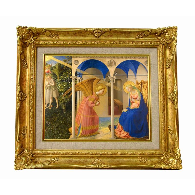 世界の名画 フラアンジェリコ 受胎告知 ジクレーキャンバス複製画 豪華