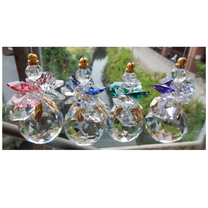 サンキャッチャー アスフォー スワロフスキー 吊るし型 天使 キラキラ