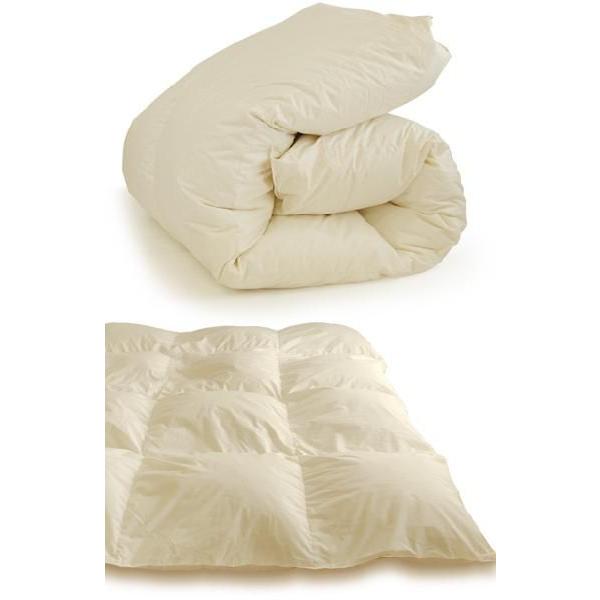 三ツ星ゴールドラベル 軽やか羽毛布団 ダブル [D羽毛掛 無地TTC