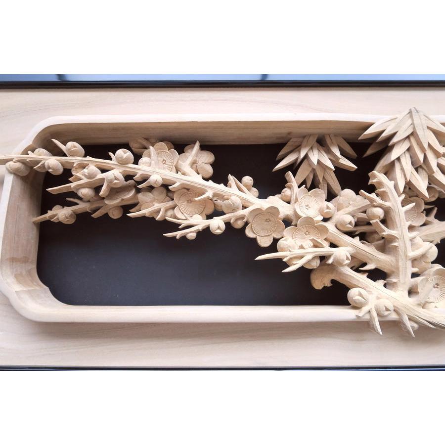 欄間 建具 欄間彫刻 【1点もの商品】【新品】 高級手彫り欄間2間1組