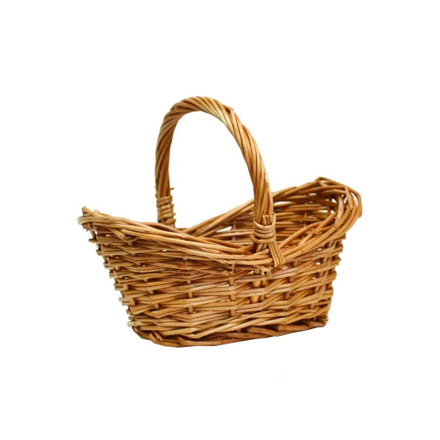 ウィッカーバスケット ミニ 持ち手付き 小さなカゴ : ラタンハウス