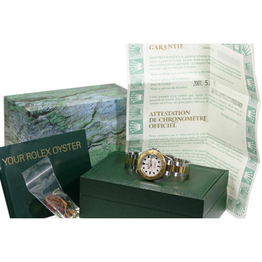 ROLEX（ロレックス） ヨットマスター・白文字盤 コンビ SS×YG・自動