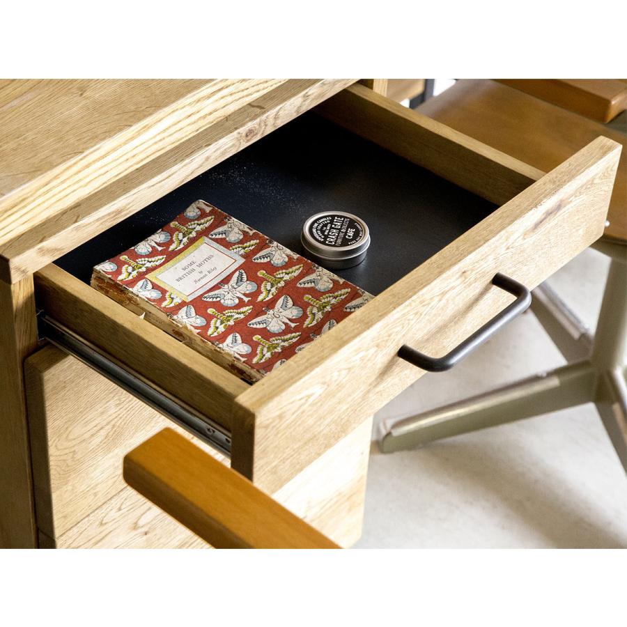 サイドワゴン デスクワゴン キャスター付き 木製 デスクサイドワゴン