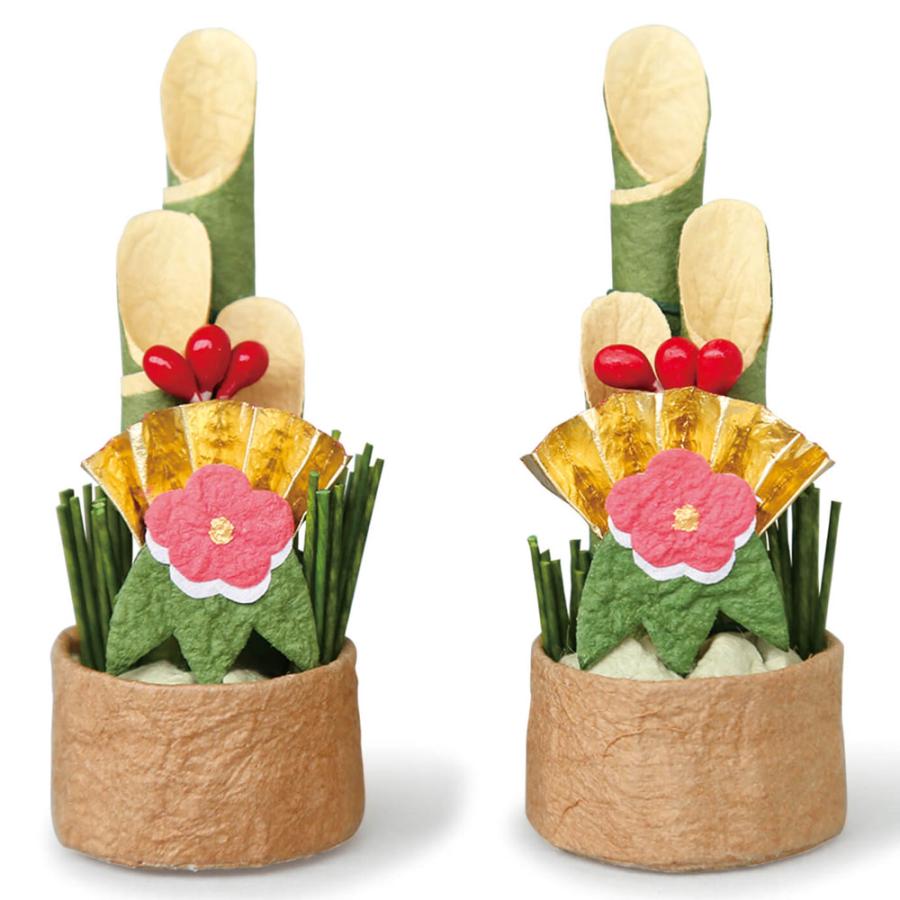 めでたや 正月飾り めでたや遊び 門松 松竹梅 左右2個組 New Year