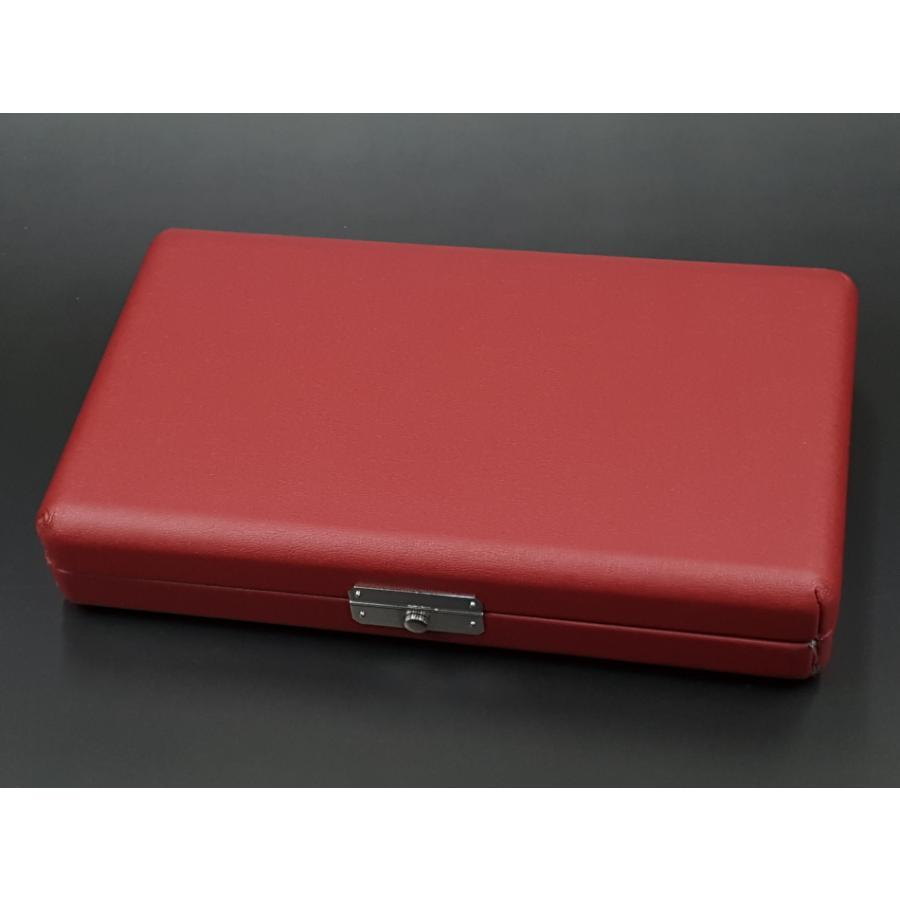 三味線用】 軽量撥ケース・レザー／津軽・長唄用（二丁入） : 和楽器