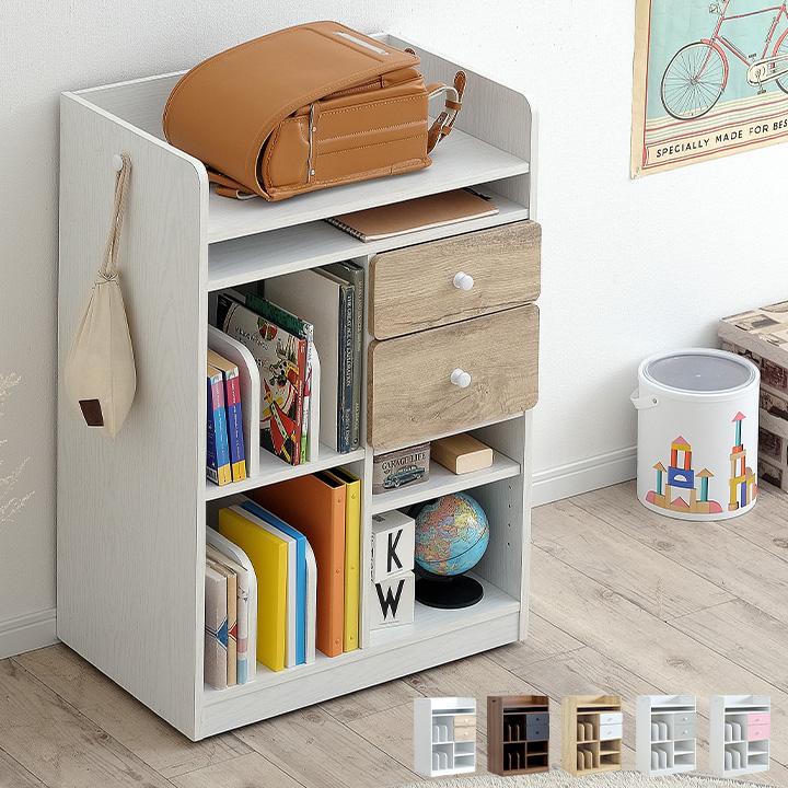 smart-i 可動式棚 物かけフック キャスター付 ランドセルラック 幅64cm