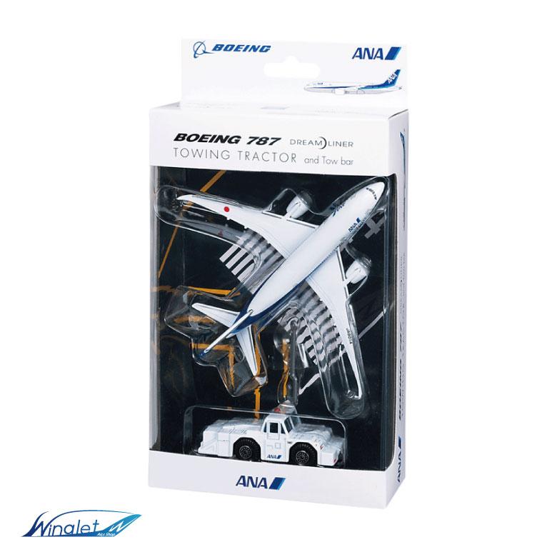 ラッピング無料 ANA ダイキャスト セット BOEING 787 トーイング