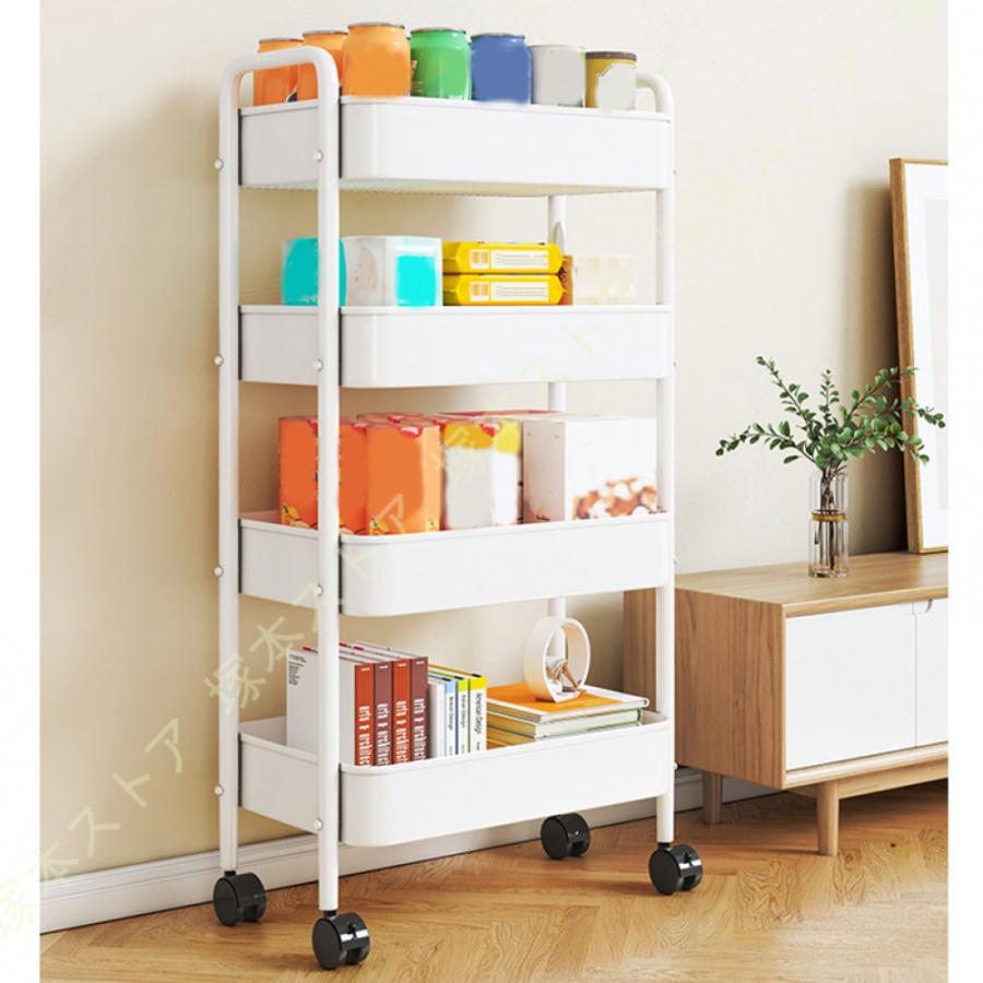 隙間収納 キャスター付きワゴン スリムラック 洗面台 収納ワゴン