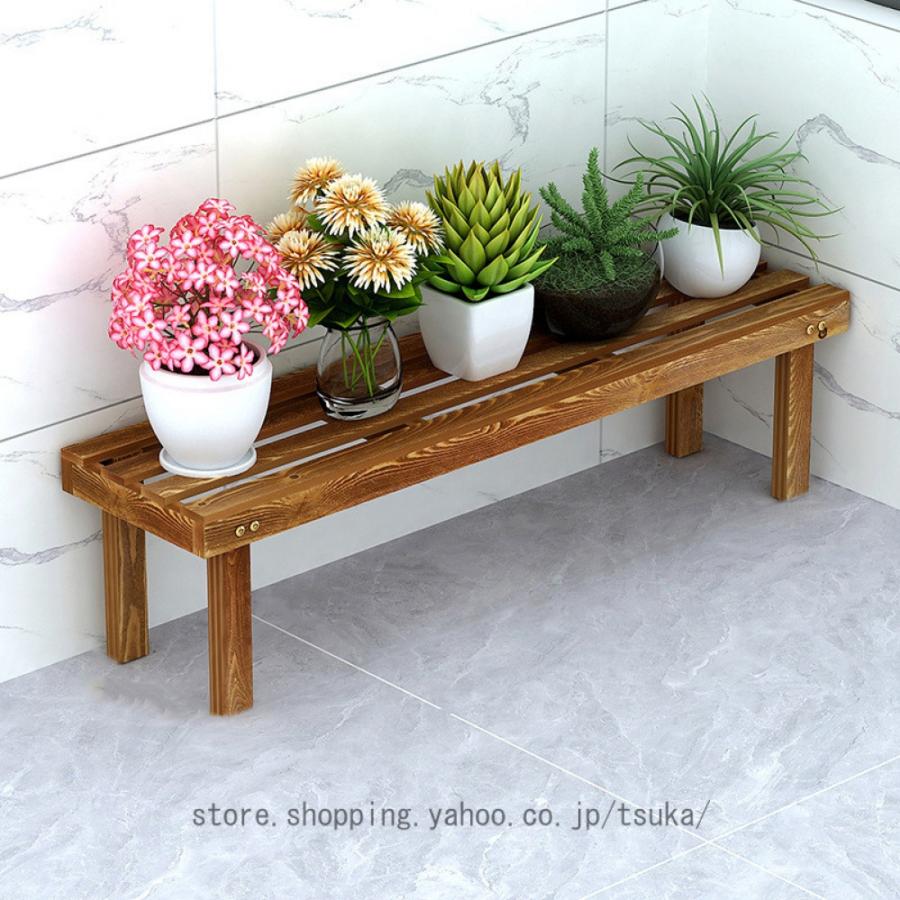 フラワースタンド 屋外 室内 1段 木製 プランタースタンド 大型 階段