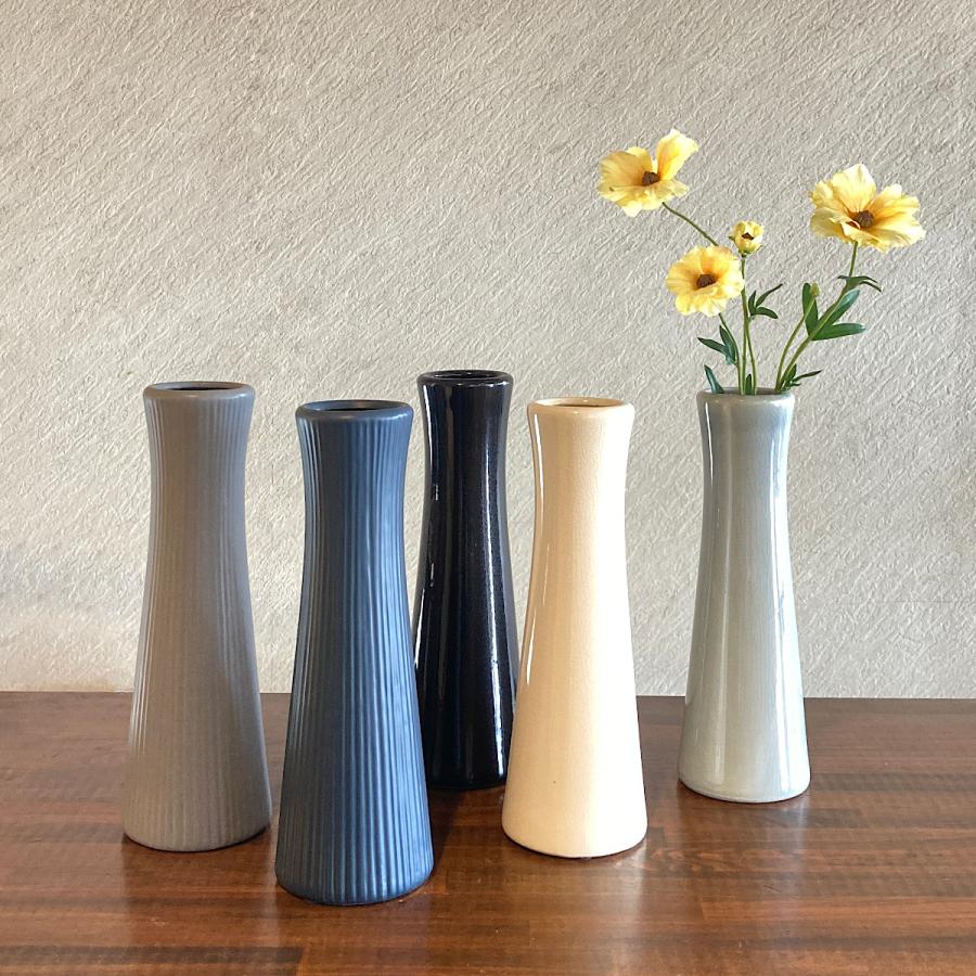 花瓶 陶器 和風 セラミック フラワーベース ストレート : young ole