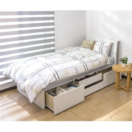 新生活応援特価】[シングル]ヤマダオリジナル 引き出し付ベッド