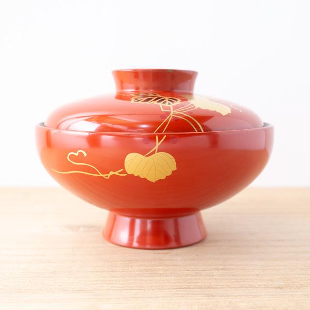 吸い物椀 吸物椀 蓋付き 吸物碗 漆塗り 木製 日本製 木 蒔絵 金 黒 赤