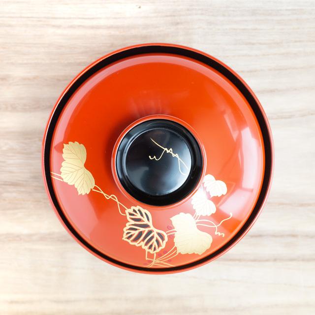 吸い物椀 吸物椀 蓋付き 吸物碗 漆塗り 木製 日本製 木 蒔絵 金 黒 赤