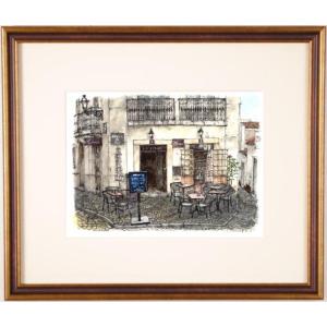 花 絵画 抽象画 静物画 油絵 油彩画 吉岡耕二 「花・1」 額付き