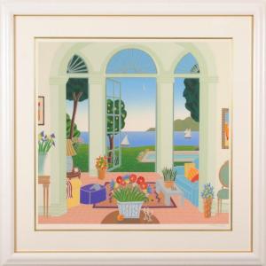 特価！送料無料！山下 清 【トンネルのある風景】リトグラフ 新品額装