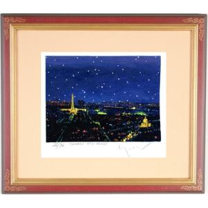 パリ 風景画 絵画 フランス リトグラフ 版画 レトロ 絵 マルコ